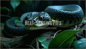 heat-sensing pits