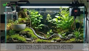 heating and lighting setup