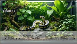 heating, lighting, and humidity control