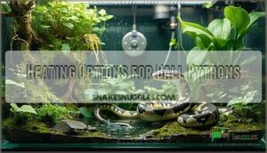 heating options for ball pythons