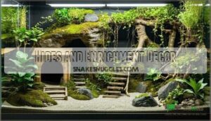hides and enrichment decor