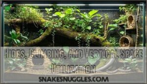 hides, climbing, and vertical space utilization