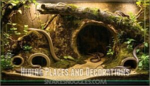 hiding places and decorations