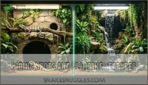 hiding spots and climbing features hiding spots and climbing features