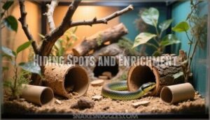 hiding spots and enrichment