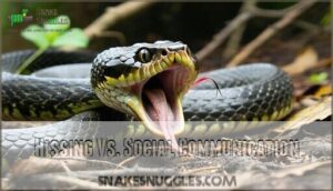 hissing vs. social communication