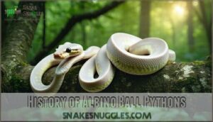 history of albino ball pythons