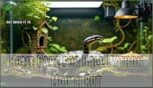 home care for ball python mouth rot