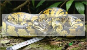 how big do ball pythons get and how long does it take for them to grow