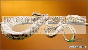 how big do corn snakes get and how fast