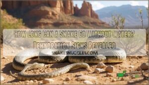 how long can a snake go without water signs of snake dehydration