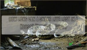 how long can a snake live lost in a house oh my