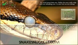 how long should snake eyes stay cloudy