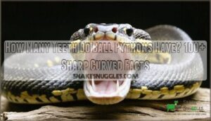 how many teeth do ball pythons have 2