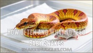 how often and what to feed baby snakes