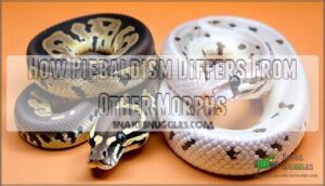 how piebaldism differs from other morphs