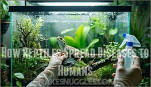 how reptiles spread diseases to humans