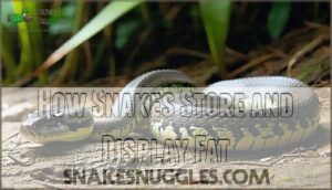 how snakes store and display fat