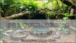 how to decorate a reticulated python enclosure