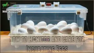 how to monitor and care for incubating eggs