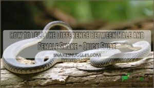 how to tell the difference between a male and female snake