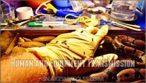 human and equipment transmission
