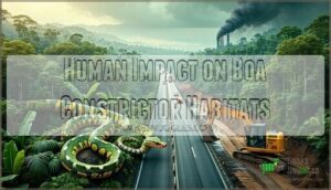 human impact on boa constrictor habitats