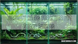 humidity needs for other pet snake species
