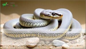 hypomelanistic and axanthic traits