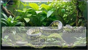 ideal adult ball python enclosure dimensions