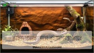 ideal enclosure setup and size