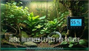 ideal humidity levels for snakes