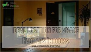 ideal location for snake habitats indoors