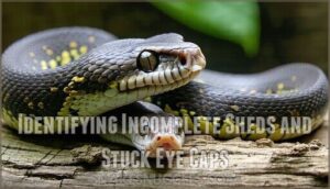 identifying incomplete sheds and stuck eye caps