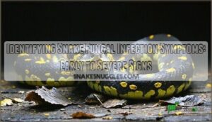 identifying snake fungal infection symptoms