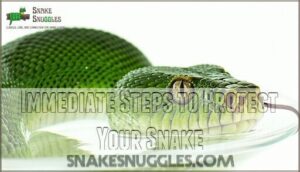 immediate steps to protect your snake