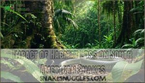 impact of habitat loss on south american snakes