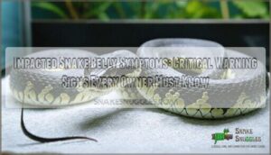 impacted snake belly symptoms