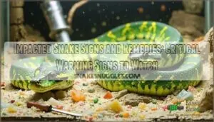impacted snake signs and remedies