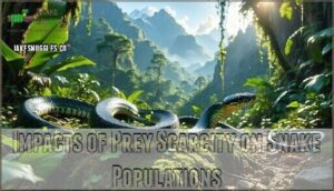 impacts of prey scarcity on snake populations