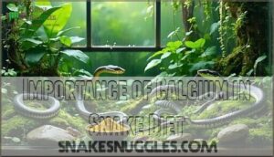 importance of calcium in snake diet