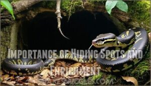 importance of hiding spots and enrichment