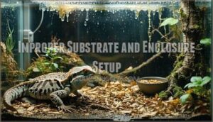improper substrate and enclosure setup