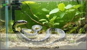 inadequate enclosure and environmental factors
