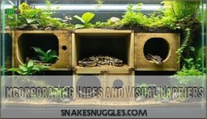incorporating hides and visual barriers
