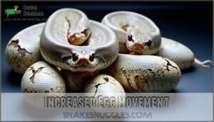 increased egg movement