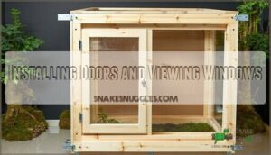 installing doors and viewing windows