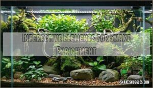 interactive elements for snake enrichment