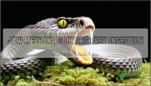 jaw mechanics during prey ingestion