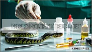 keeping prolapsed tissue moist